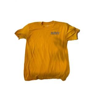 United States Navy Yellow Physical Fitness T-Shirt Mens M